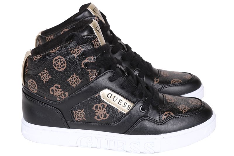 Hoge sneakers Guess Sneakers Fl7den Fal12 in het Zwart Dames Schoenen voor  voor Sneakers voor Hoge sneakers allware.com.br