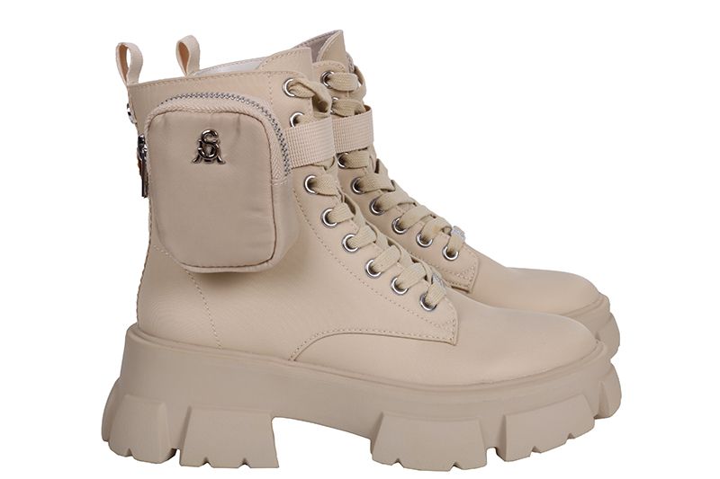 Steve Madden Boots Beige Tanker P SM11001615