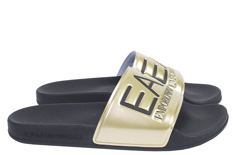armani slippers goud