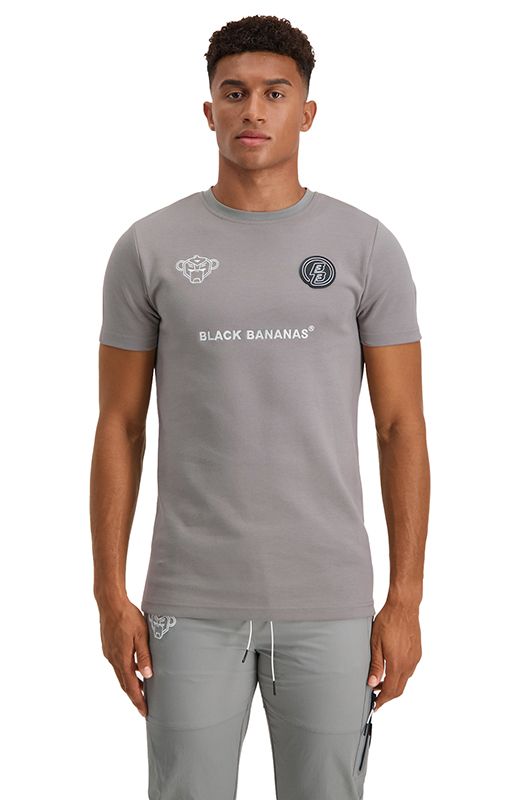 Black Bananas T-shirt Grijs FW21/015