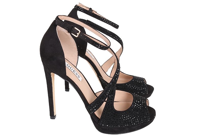 Zwarte GUESS Sandalen KORRA2 | Omoda