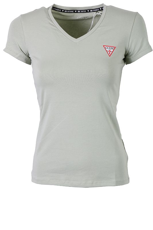 Guess T-shirt Groen SS VN Mini Triangle 