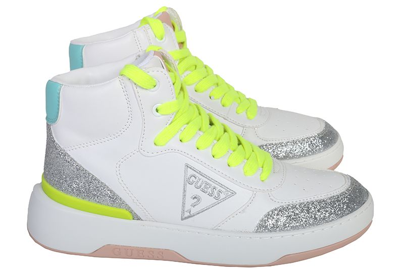 Guess Hoge Sneakers Wit Maega FL5MAEFAM12