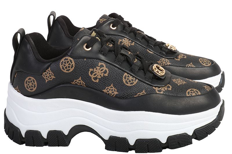 Guess Sneakers Zwart Brenia FL8BNIFAL12