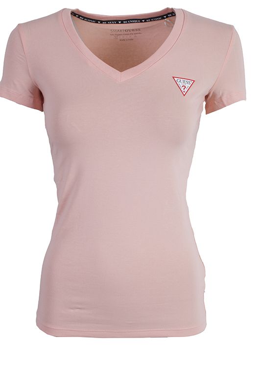 guess v neck t shirt women's