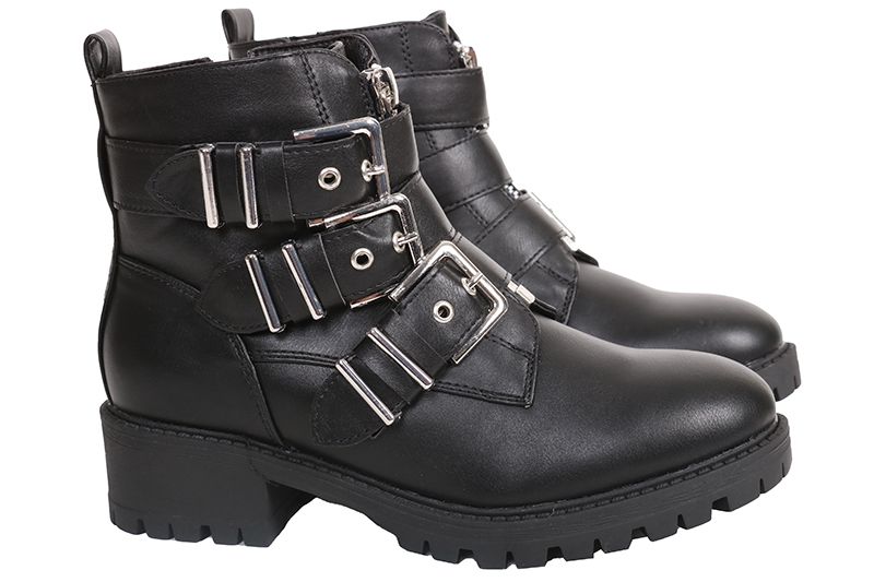 Poelman Platte enkellaars Zwart CLZ8785-01POE | Le Ballon