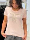 Fracomina - Logo Slim T-shirt - Roze