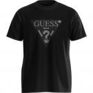 Guess - Ss Cn Treated Triangle Tee - Zwart