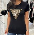 Guess - Ss Cn Triangle Leo Tee - Zwart