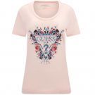Guess - Ss Rn Flowers Triangle Tee - Roze