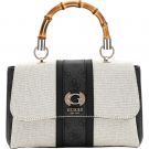 Guess - Kerima Bamboo Top Handle Flap - Zwart