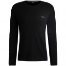 Boss - Waffle Ls-shirt - Zwart