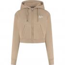 Malelions - Women Cropped Zip Hoodie - Beige