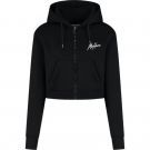 Malelions - Women Cropped Zip Hoodie - Zwart