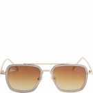 Malelions - Men Abstract Sunglasses - Goud