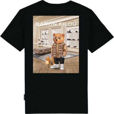 Baron Filou - T-shirt Poster Backprint Filou LXXXVII - Zwart