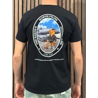 Baron Filou - T-shirt Oval Backprint Filou CLI - Zwart