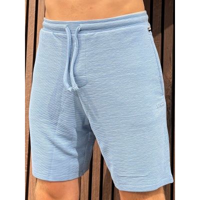 Boss - Rib Shorts - Blauw