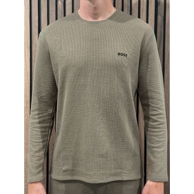 Boss - Waffle LS-Shirt - Bruin