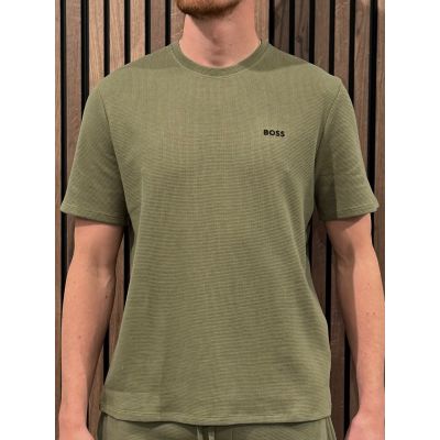 Boss - Waffle T-Shirt - Groen