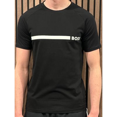Boss - T-shirt RN Slim Fit - Zwart