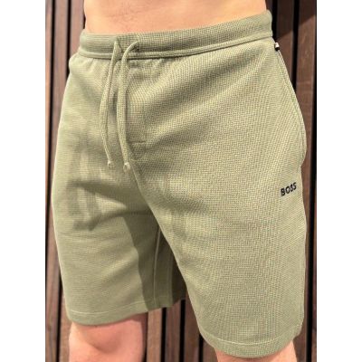 Boss - Waffle Shorts - Groen