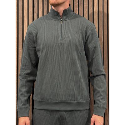 Boss - Structure 1/4 Zip - Groen