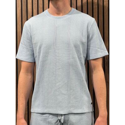 Boss - Structure T-shirt - Blauw