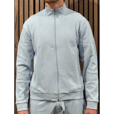 Boss - Structure Zip Jacket - Blauw