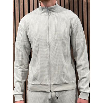 Boss - Structure Zip Jacket - Grijs