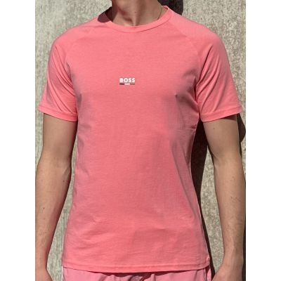 Boss - T-Shirt RN Slim Fit - Roze