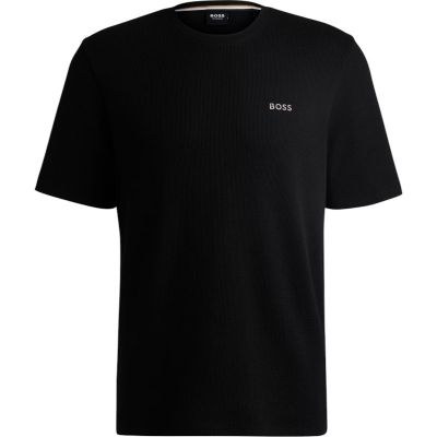 Boss - Waffle T-Shirt - Zwart