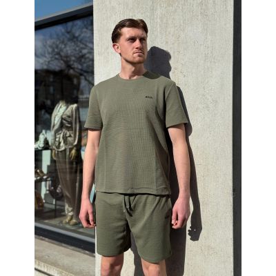 Boss - Waffle T-Shirt - Groen