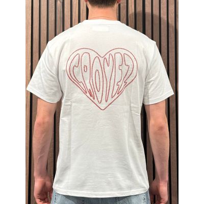 Croyez - Croyez Stitched Heart T-shirt - Wit