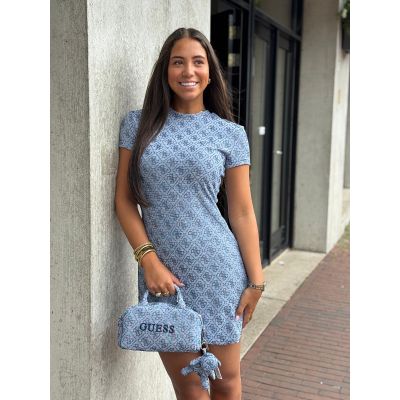 Guess Active - 4G Allover Jacquard Mini Dress - Blauw