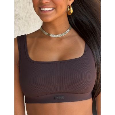 Guess Active - Blossom Rib Bralette - Bruin