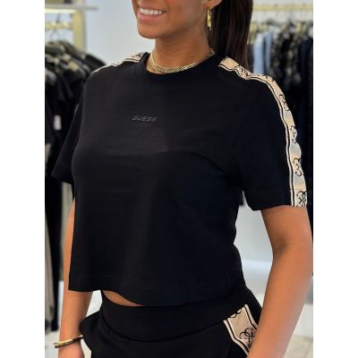 Guess Active - Britney Crop Tee - Zwart