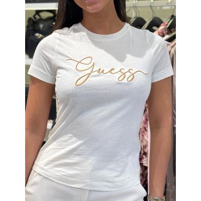 Guess Active - Circe Ss Cn T-shirt - Beige