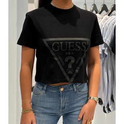 Guess Active - Adele Crop T-shirt - Zwart