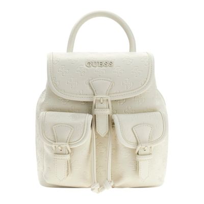 Guess Active - Litzy 4G Debossed Back Pack - Wit