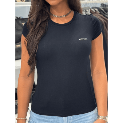 Guess Active - Lotus Slim Ss T-shirt - Zwart