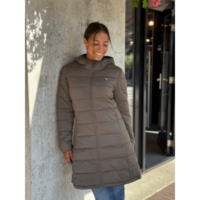 Guess Active - New Aleta Long Puffer Jacket - Groen
