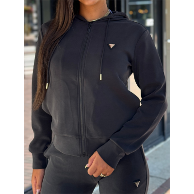 Guess Active - Olympe Full Zip Hoodie Sweatshirt - Zwart