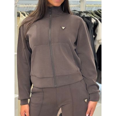 Guess Active - Olympe High Neck Full Swea - Bruin