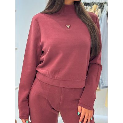 Guess Active - Olympe High Neck Sweatshirt - Rood