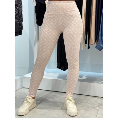 Guess Active - Peony Logomania Leggings 4/4 - Roze