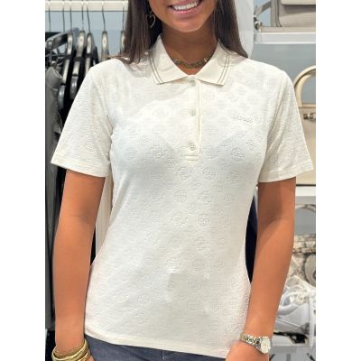 Guess Active - Peony Aop Ss Polo - Wit