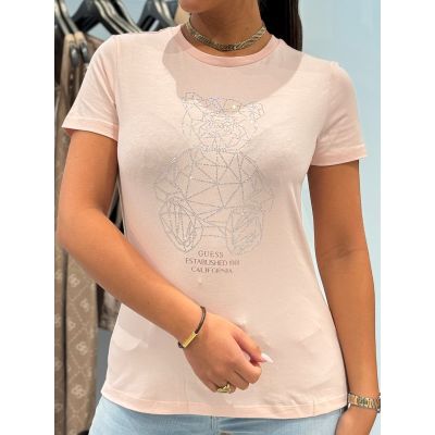 Guess Active - Romy Ss Cn T-shirt - Roze