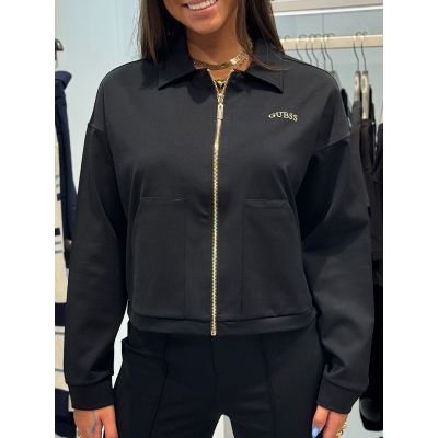 Guess Active - Carla Crop Zip Jacket - Zwart