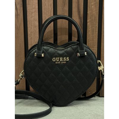 Guess - Atabey Heart Bag - Zwart